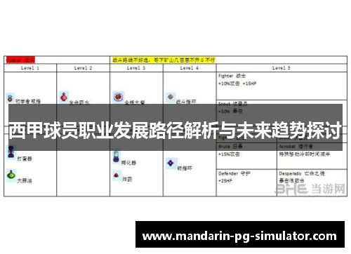 西甲球员职业发展路径解析与未来趋势探讨
